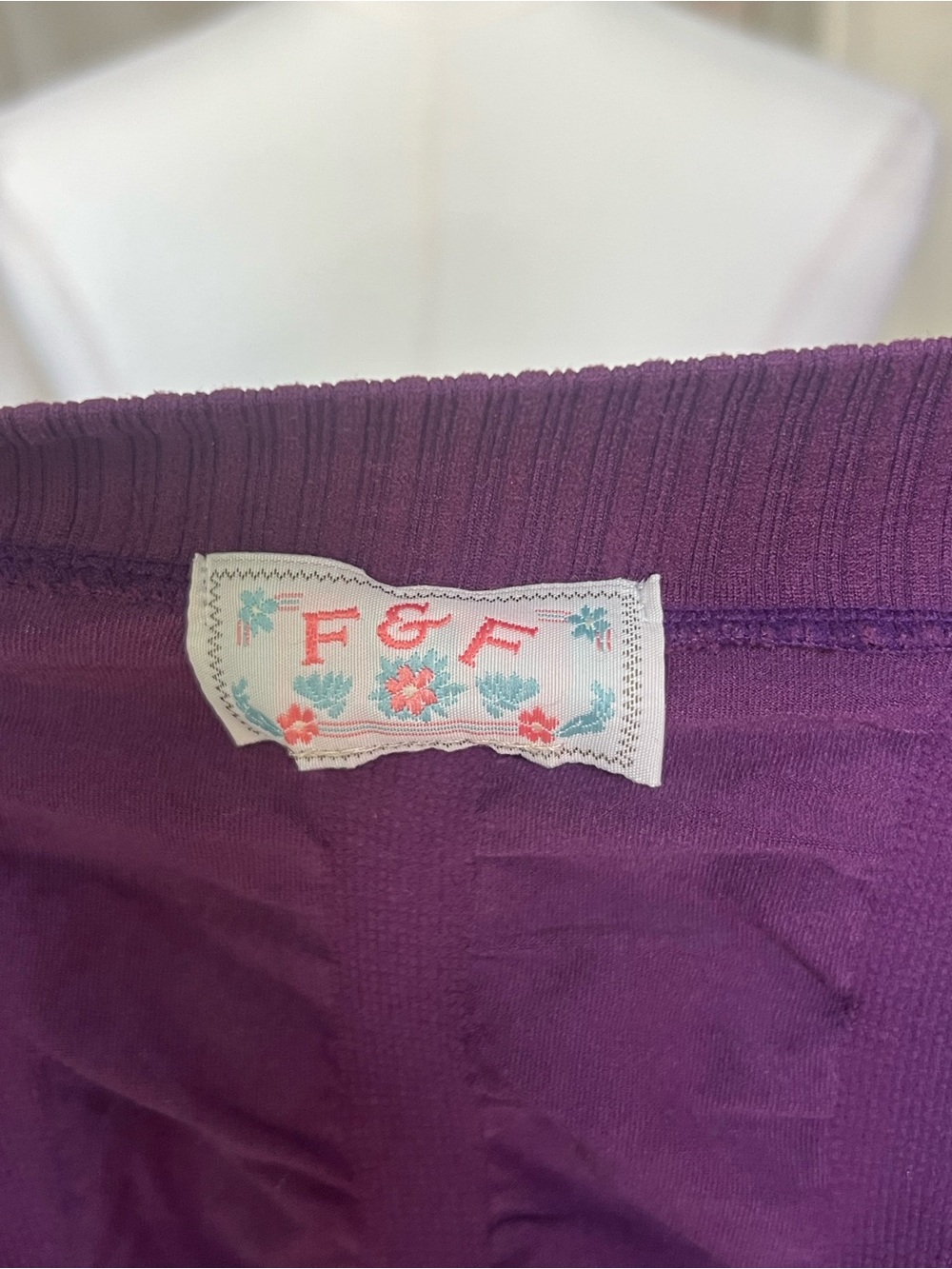 Y2K Purple Rhinestone Zip-Up Ruched Top - Picture 4 of 4